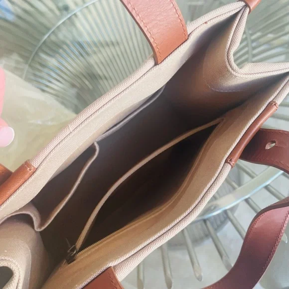 Burberry Nova Check Tan, Canvas and Leather Tote with Dust Cover - Picture 7 of 16